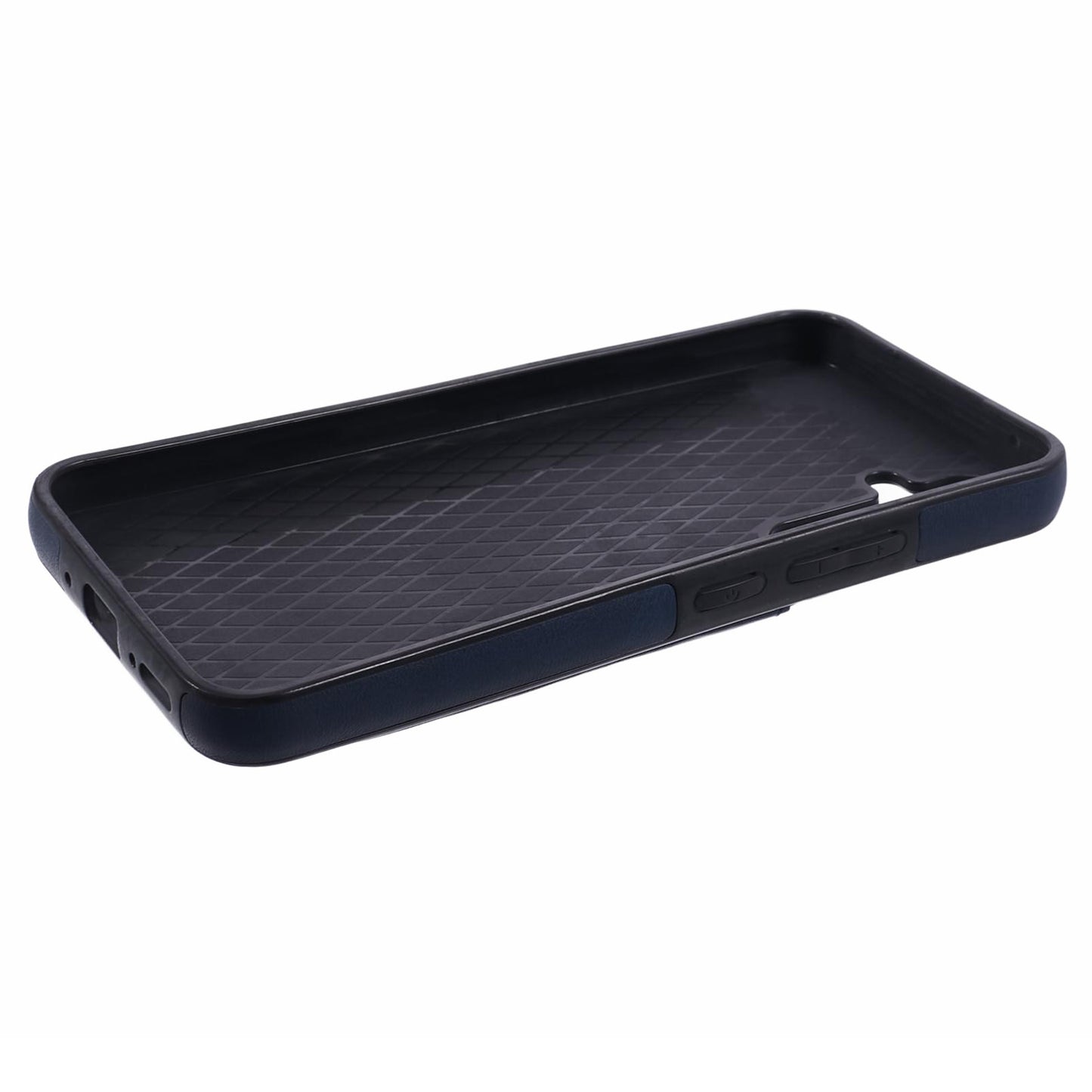 For Samsung Galaxy S24 Case Shockproof PU Leather Coated Kickstand Phone Shell - Blue