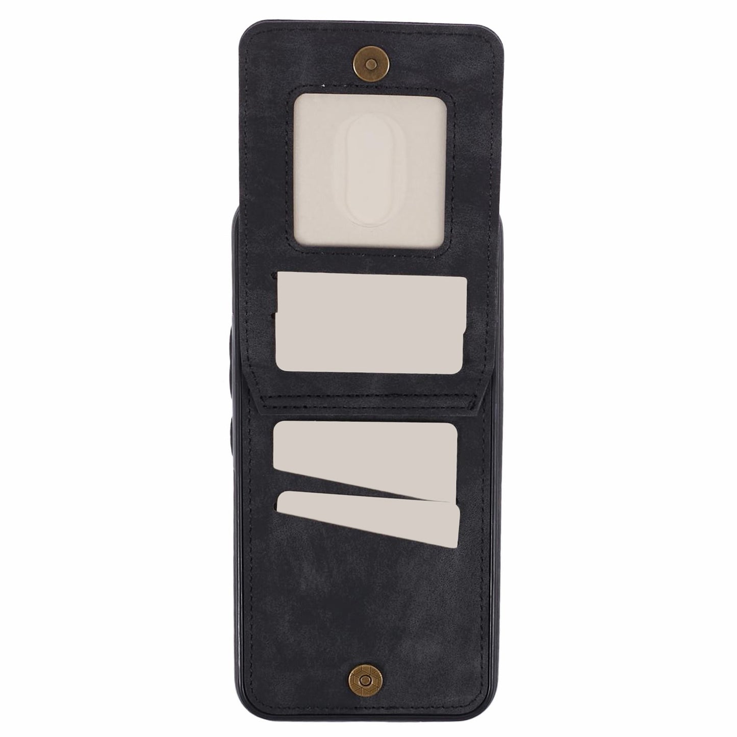 For Samsung Galaxy S24 Case Wallet Retro PU+TPU Kickstand Anti-drop Phone Cover - Black