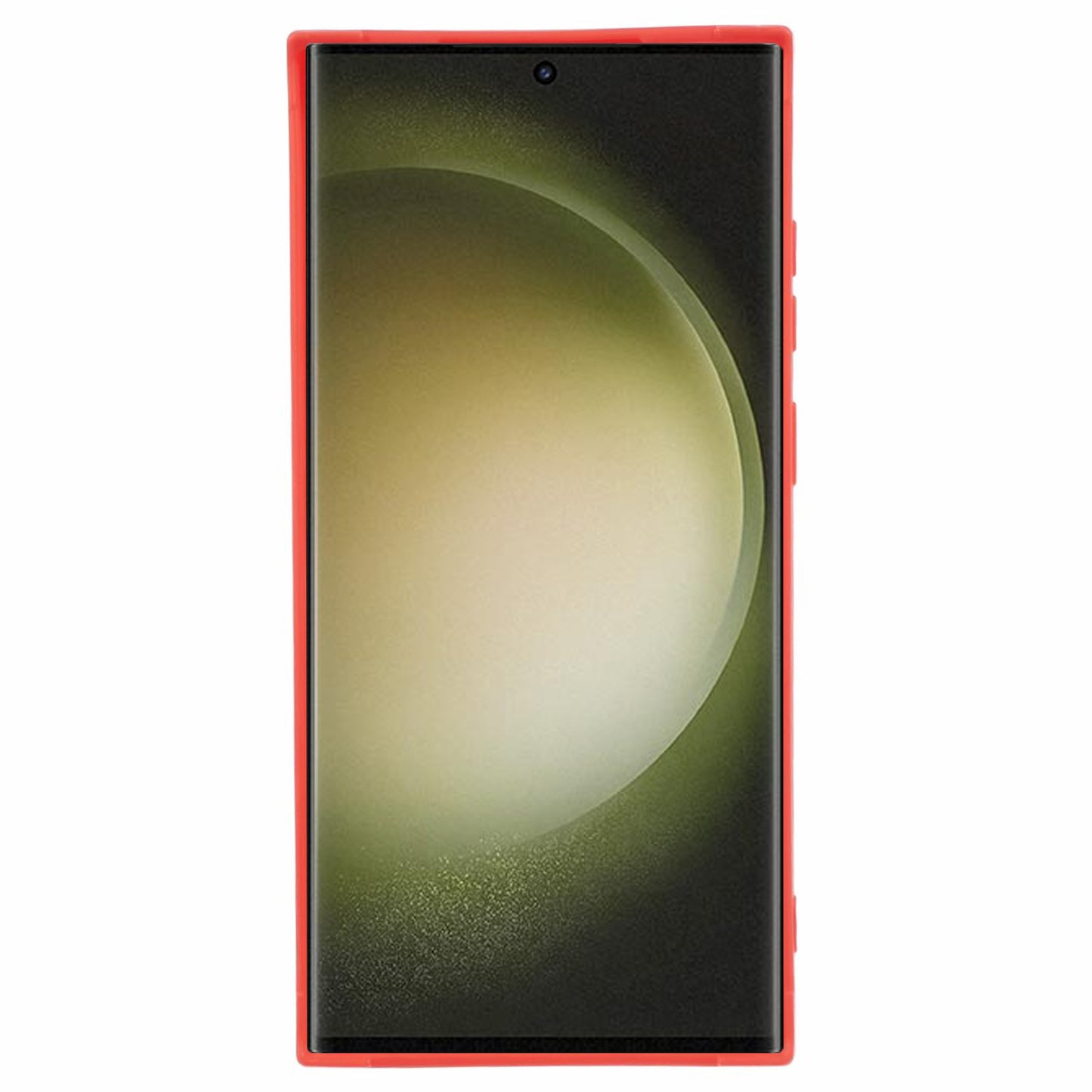 For Samsung Galaxy S24 Ultra Case Grid Down Jacket Texture Smart Phone Cover - Red