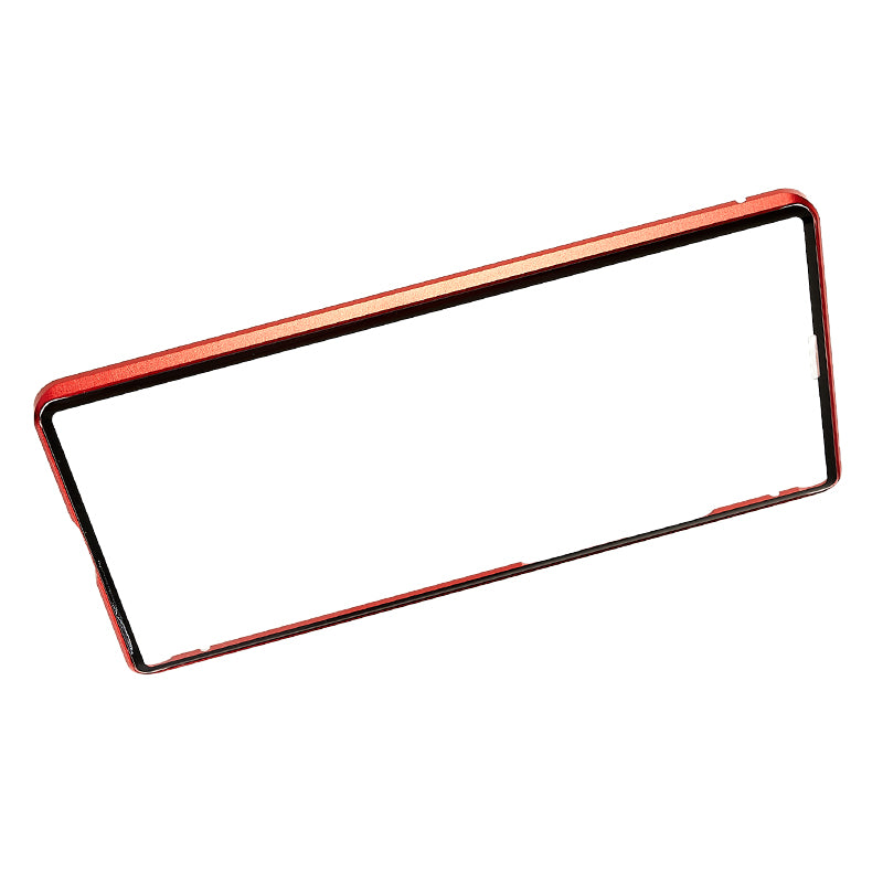 For Samsung Galaxy S24 Ultra Case Magnetic Tempered Glass Double-Sided Phone Cover - Red