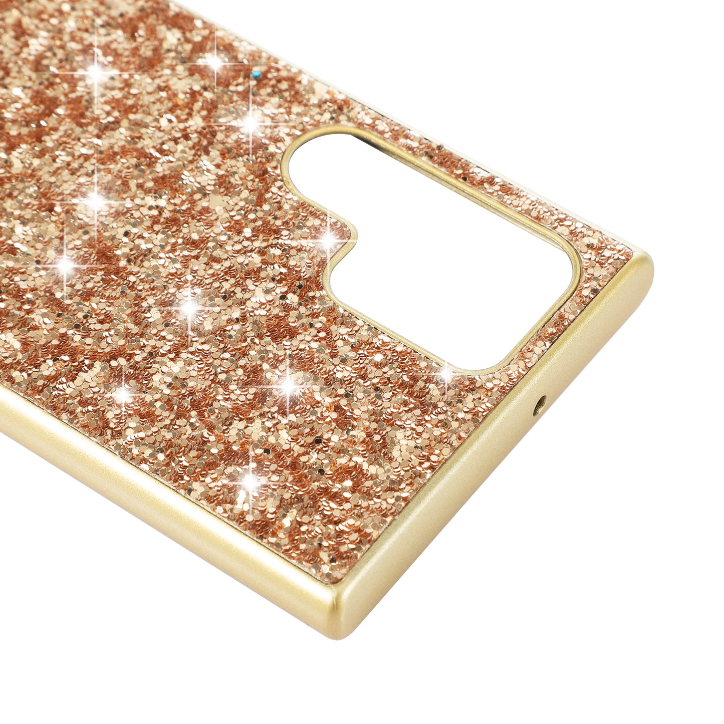 For Samsung Galaxy S24 Ultra Cell Phone Case Electroplating TPU Frame + PC Back Protective Shell - Red