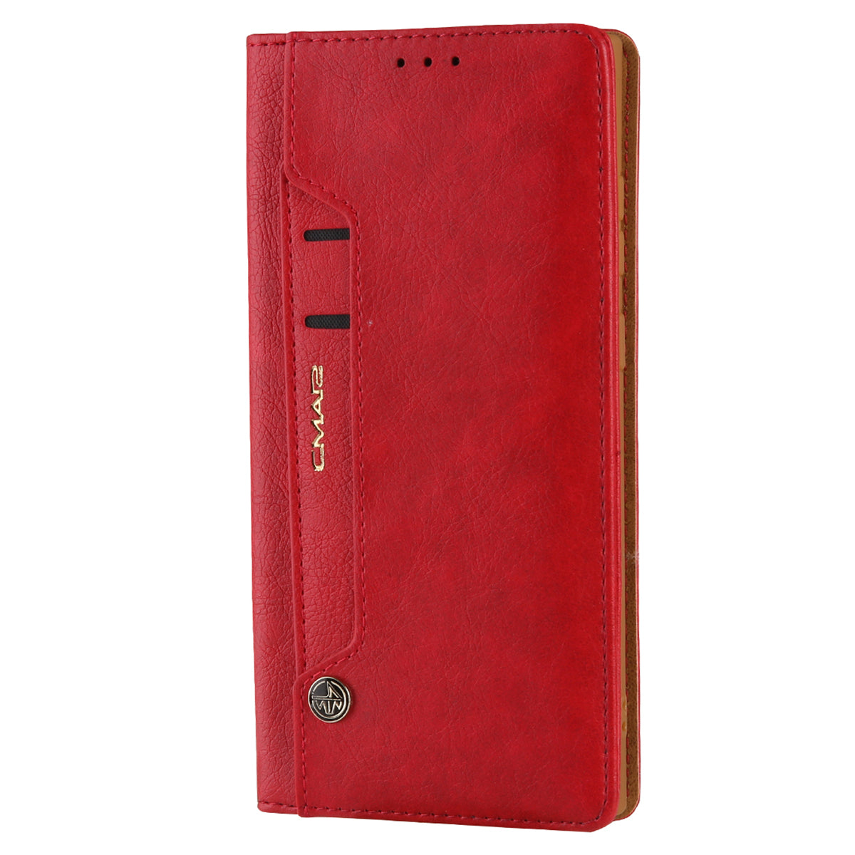 CMAI2 For Samsung Galaxy S24 Ultra Case Anti-drop Leather Stand Wallet Mobile Phone Cover - Red