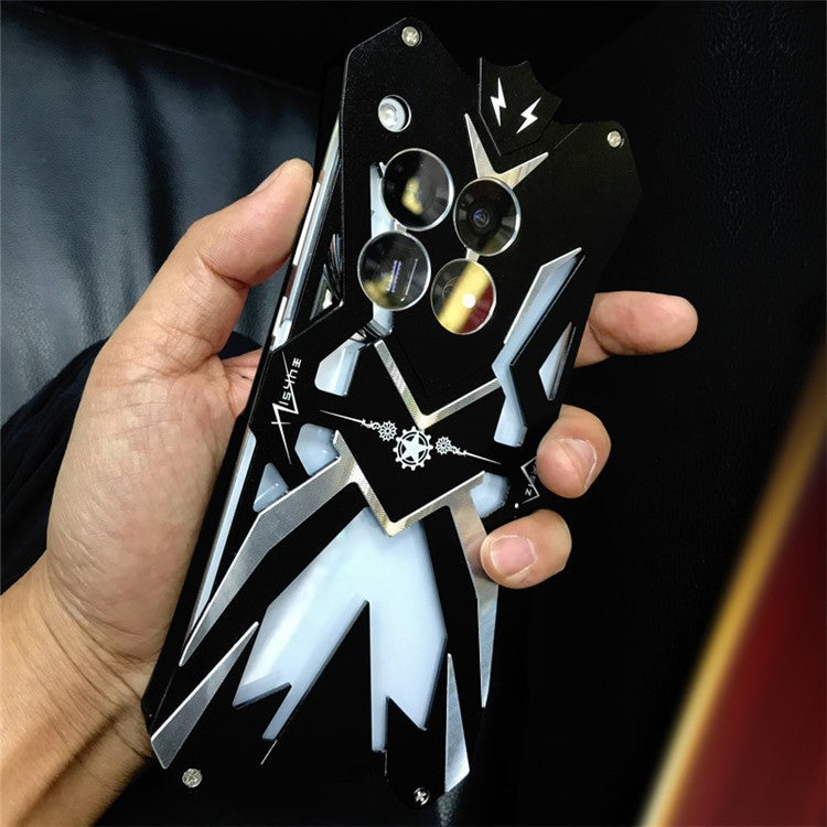 Phone Cover for OnePlus 12 5G Case Aluminum Alloy Mobile Phone Shell - Black