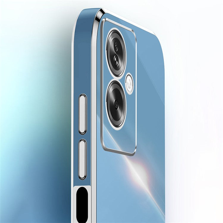 XINLI For Oppo A2 5G / A79 5G Phone Case Soft TPU Electroplating Cover - Black