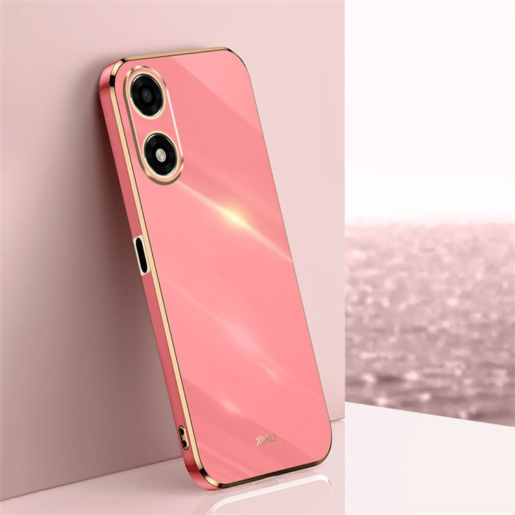XINLI For Oppo A2x 5G Case Camera Lens Protection TPU Phone Cover - Red