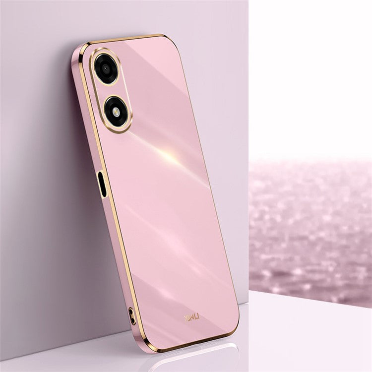 XINLI For Oppo A2x 5G Case Camera Lens Protection TPU Phone Cover - Purple