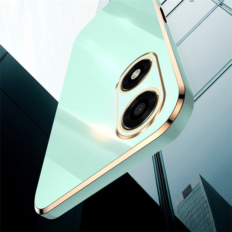 XINLI For Oppo A2x 5G Case Camera Lens Protection TPU Phone Cover - Blue