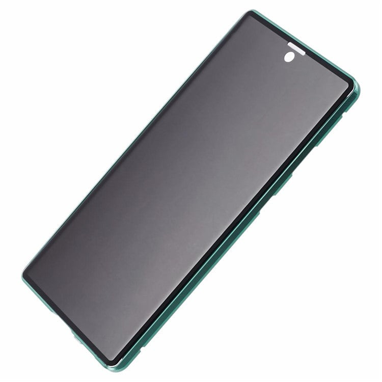 Privacy Magnetic Case for Samsung Galaxy S22 Ultra 5G Double-Sided Tempered Glass Phone Cover - Green