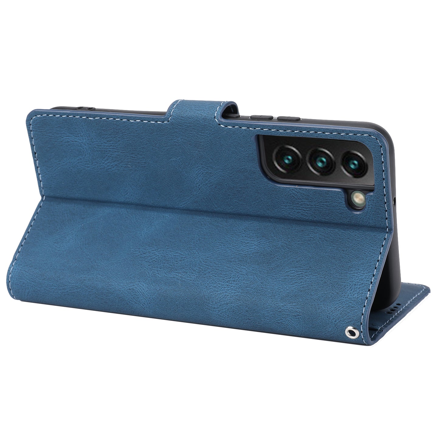 For Samsung Galaxy S24 Classic Dreamy Leather Phone Case Wallet Stand - Blue