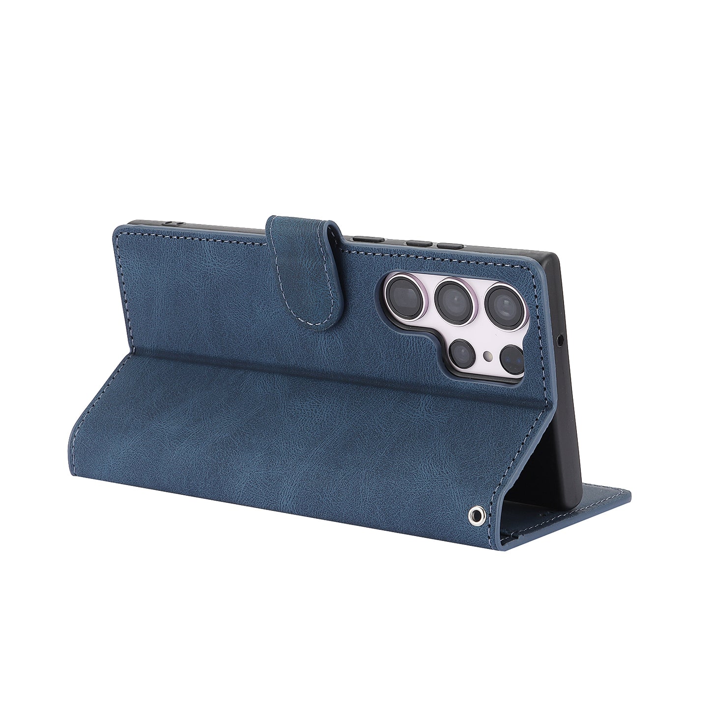 For Samsung Galaxy S24 Ultra Dreamy Leather Case Wallet Stand Phone Cover - Blue