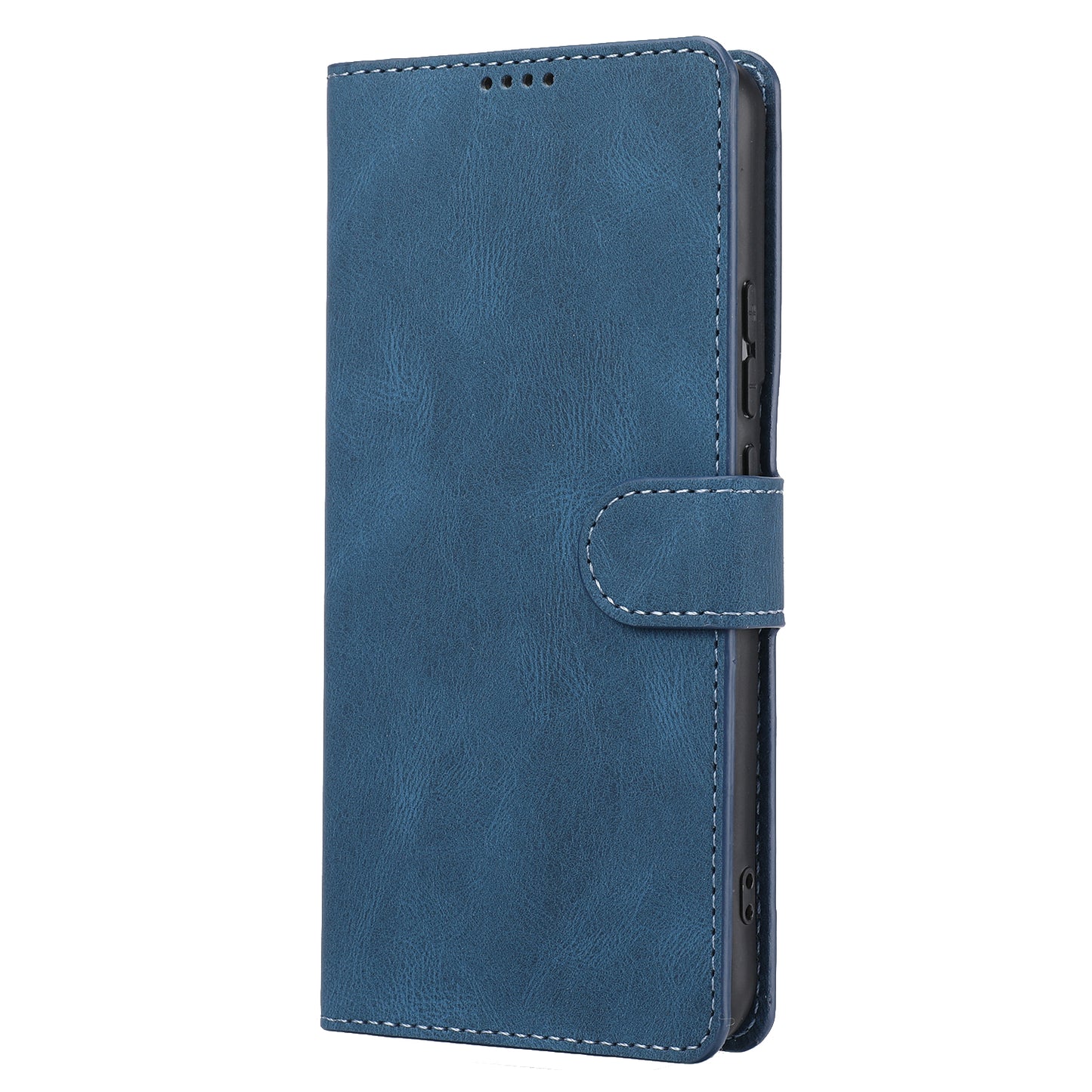 For Samsung Galaxy S24+ Leather Case Wallet Stand Classic Phone Cover - Blue
