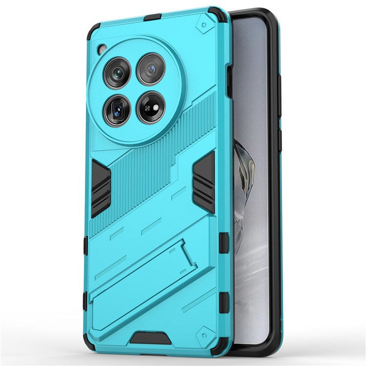 Case for OnePlus 12 5G Built-in Kickstand Dual-Layer TPU+PC Phone Cover - Baby Blue