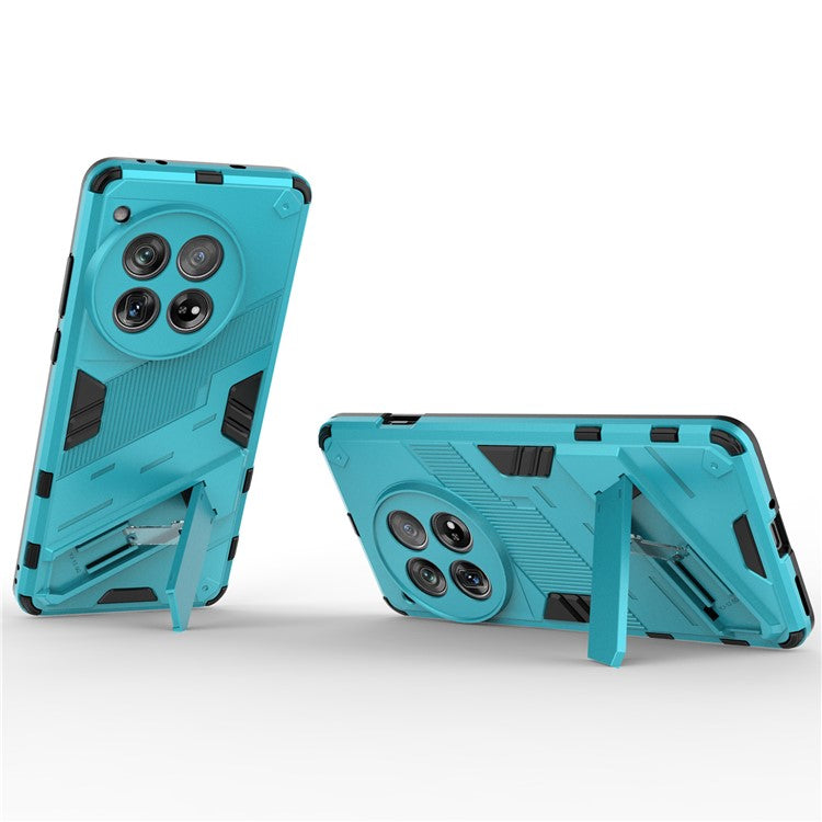 Case for OnePlus 12 5G Built-in Kickstand Dual-Layer TPU+PC Phone Cover - Baby Blue