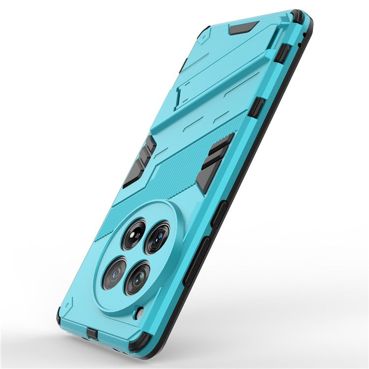 Case for OnePlus 12 5G Built-in Kickstand Dual-Layer TPU+PC Phone Cover - Baby Blue
