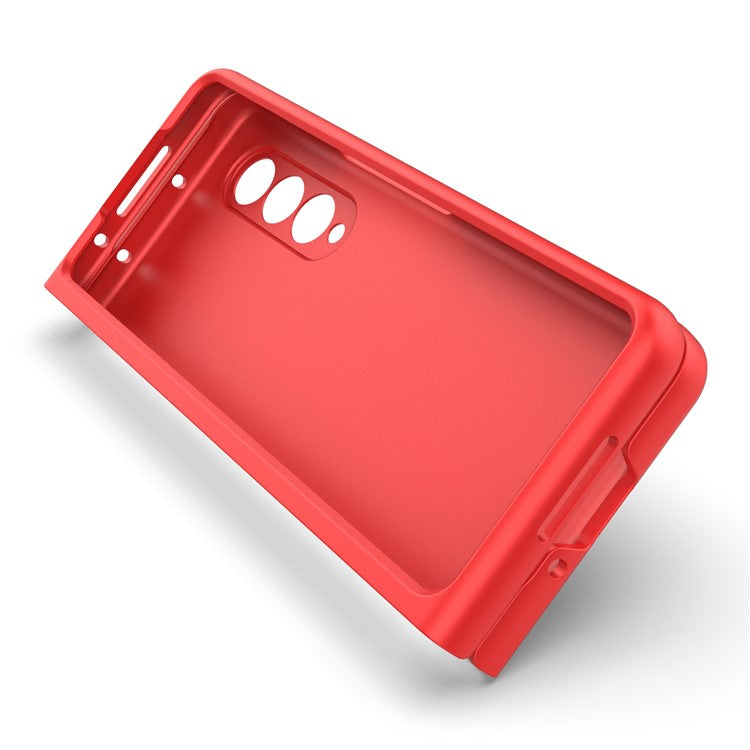 For Samsung Galaxy Z Fold3 5G Hard PC Phone Case Anti Scratch Protection Folding Cover - Red