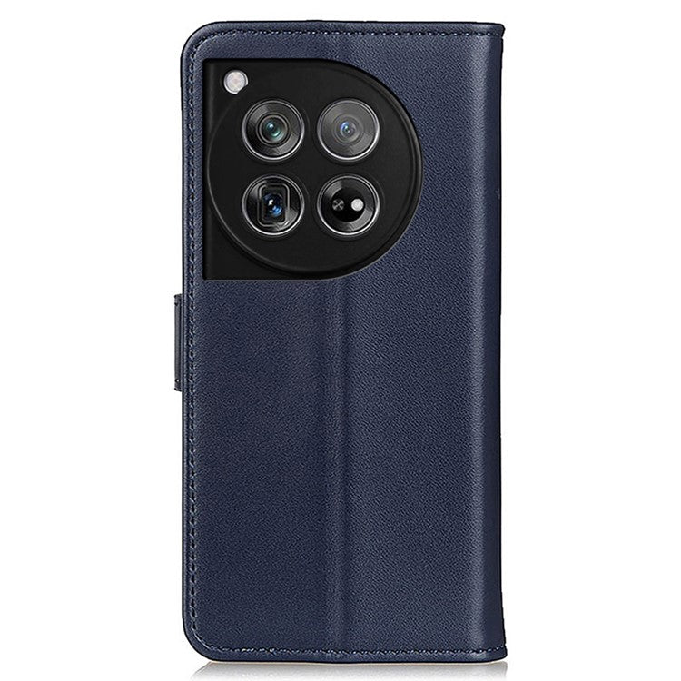 For OnePlus 12 5G Leather Case Wallet Protective Phone Cover - Blue