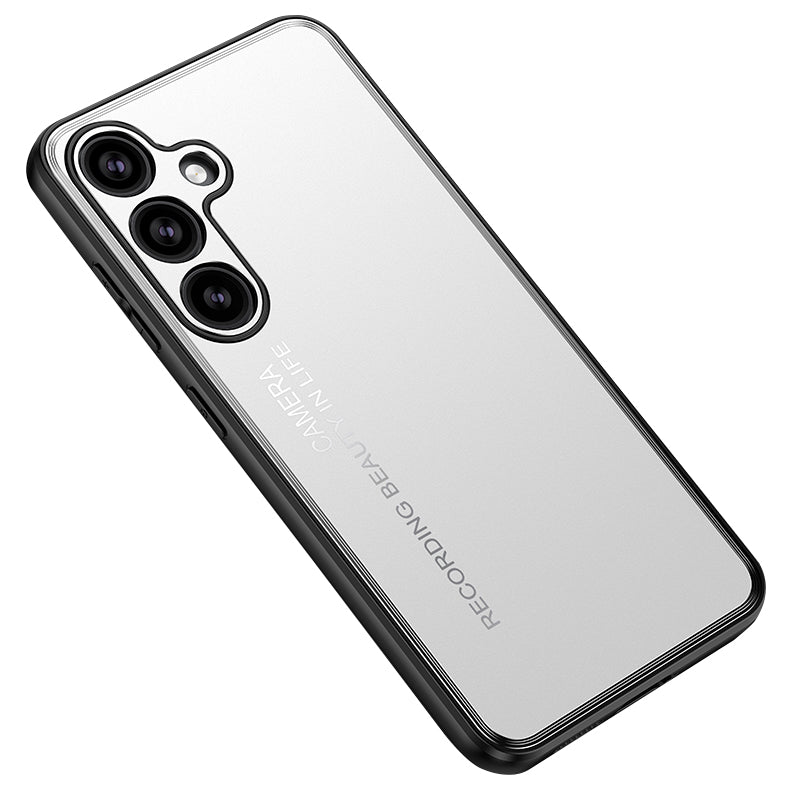 For Samsung Galaxy S24 Cell Phone Case Heat Dissipation TPU + Aluminium Alloy Back Cover - Silver