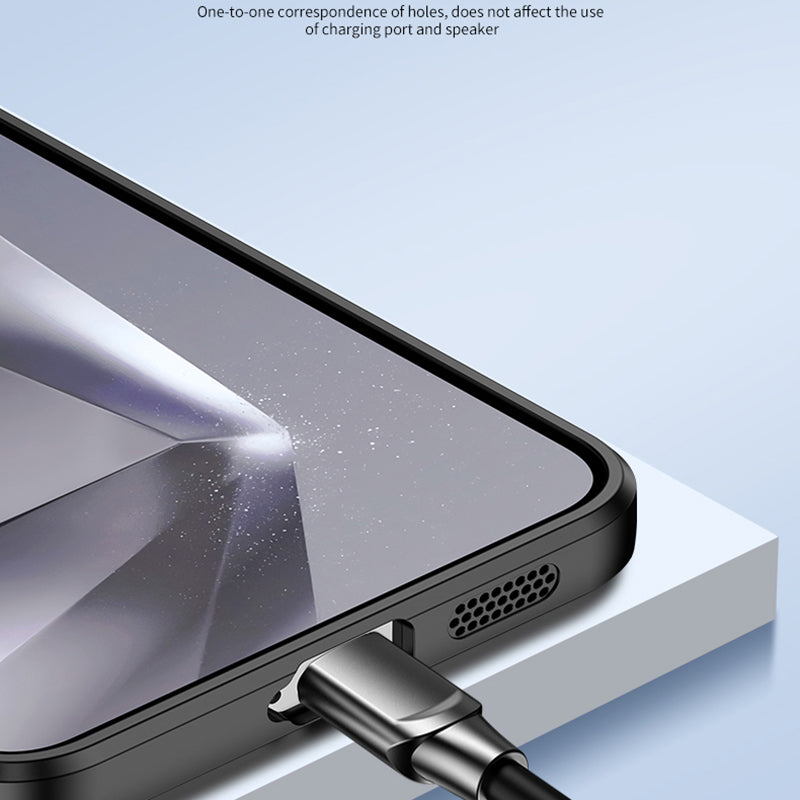 For Samsung Galaxy S24 Cell Phone Case Heat Dissipation TPU + Aluminium Alloy Back Cover - Silver