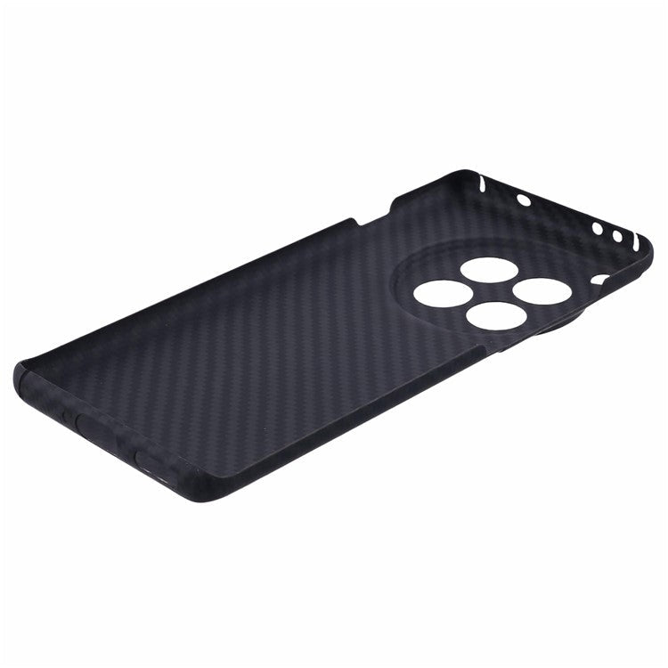 Cell Phone Case for OnePlus 12 5G 1500D Aramid Fiber Back Cover (Precise Lens Hole) - Black