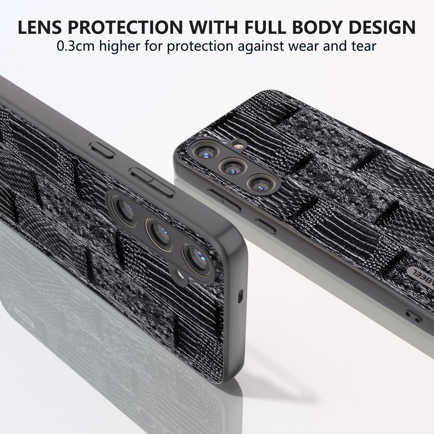 ABEEL For Samsung Galaxy S24+ Case Mahjong Texture Anti-Drop Protective Phone Cover - Black