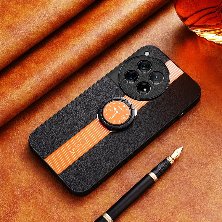 KADEM For OnePlus 12 5G Cover Electroplating Watch Pattern Cell Phone Cases - Orange