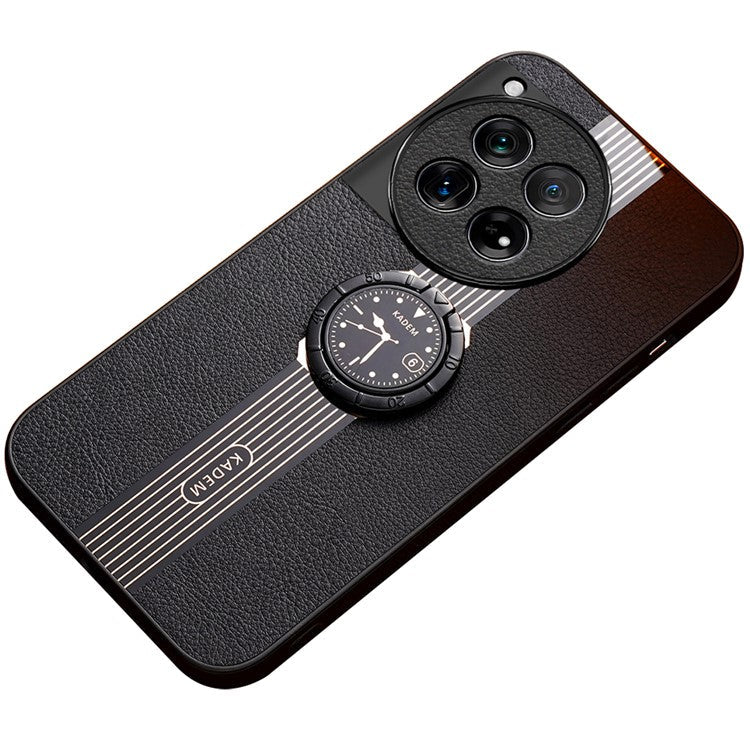 KADEM For OnePlus 12 5G Cover Electroplating Watch Pattern Cell Phone Cases - Black