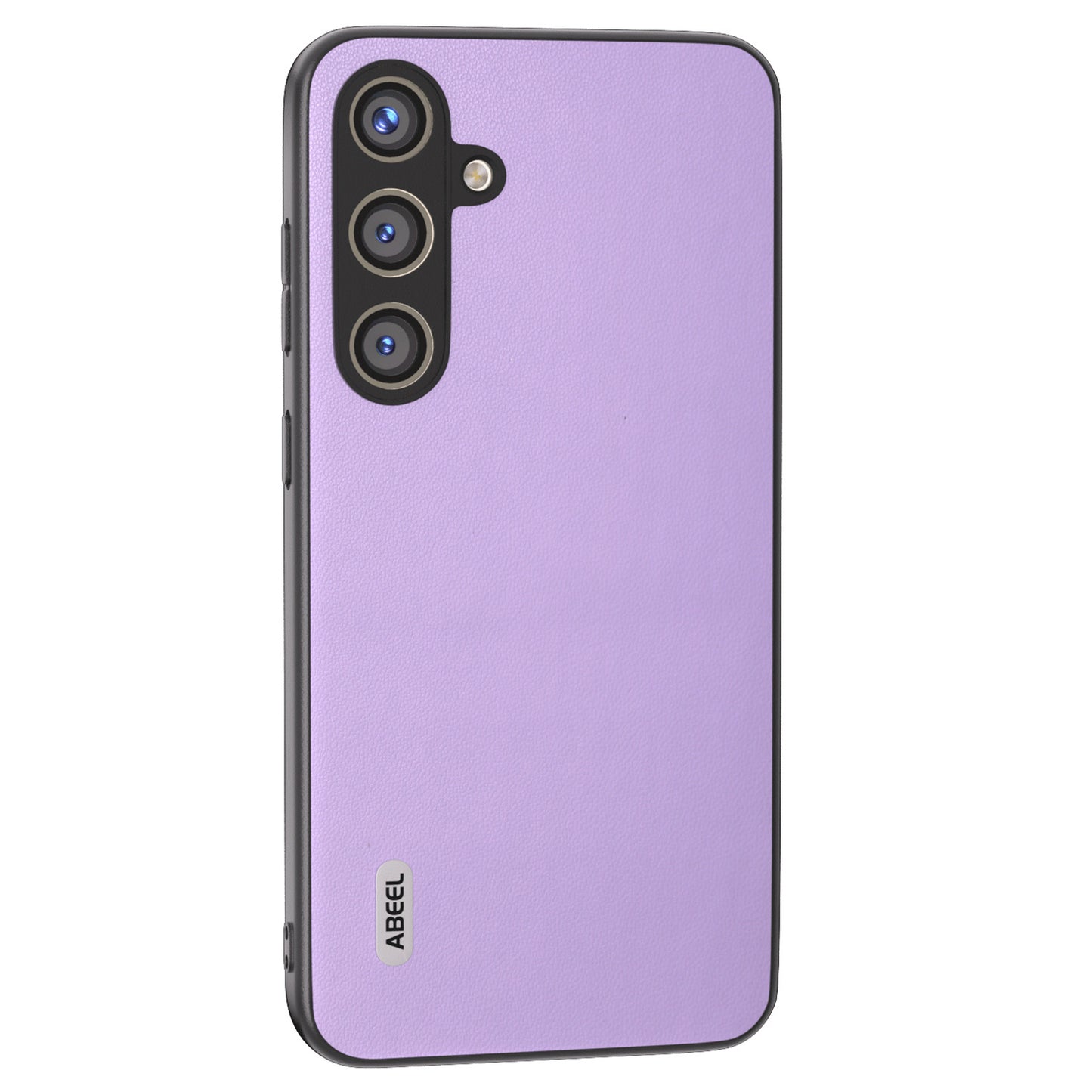 ABEEL For Samsung Galaxy S24 Case Slim-Fit PU Leather+PC Smooth-touch Protective Back Cover - Purple