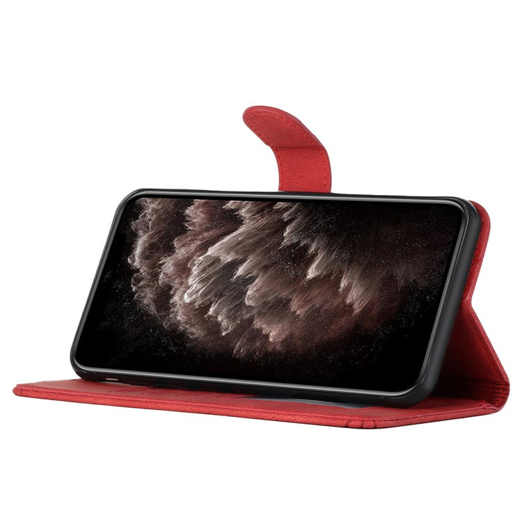 YX0010 Series for OnePlus 12 5G Leather Protective Case Flip Wallet Phone Cover - Red