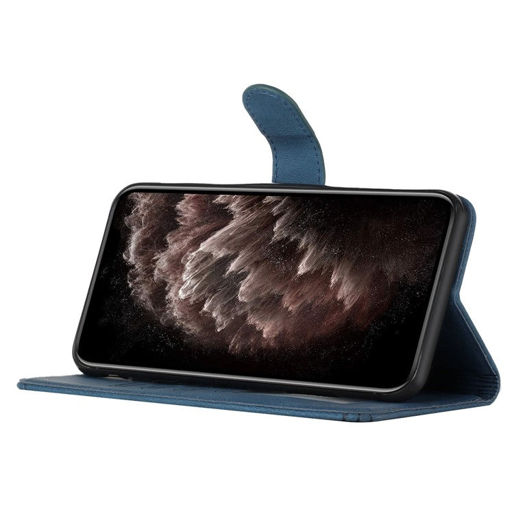 YX0010 Series for OnePlus 12 5G Leather Protective Case Flip Wallet Phone Cover - Sapphire