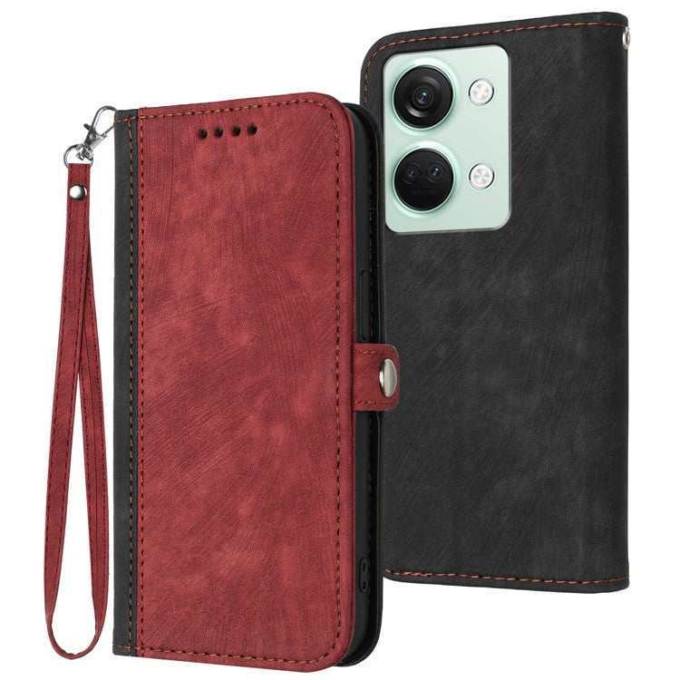 YX0020 For OnePlus Ace 2V / Nord 3 5G Phone Case Side-Clasp Leather Wallet - Red