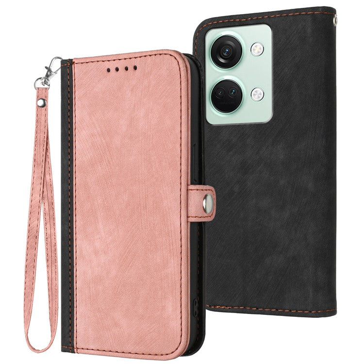YX0020 For OnePlus Ace 2V / Nord 3 5G Phone Case Side-Clasp Leather Wallet - Pink