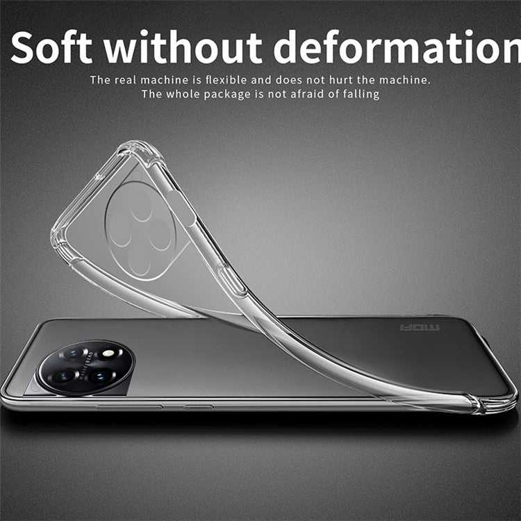 MOFI For OnePlus 12 5G Anti-Dust Cover TPU Phone Shell Clear Phone Case