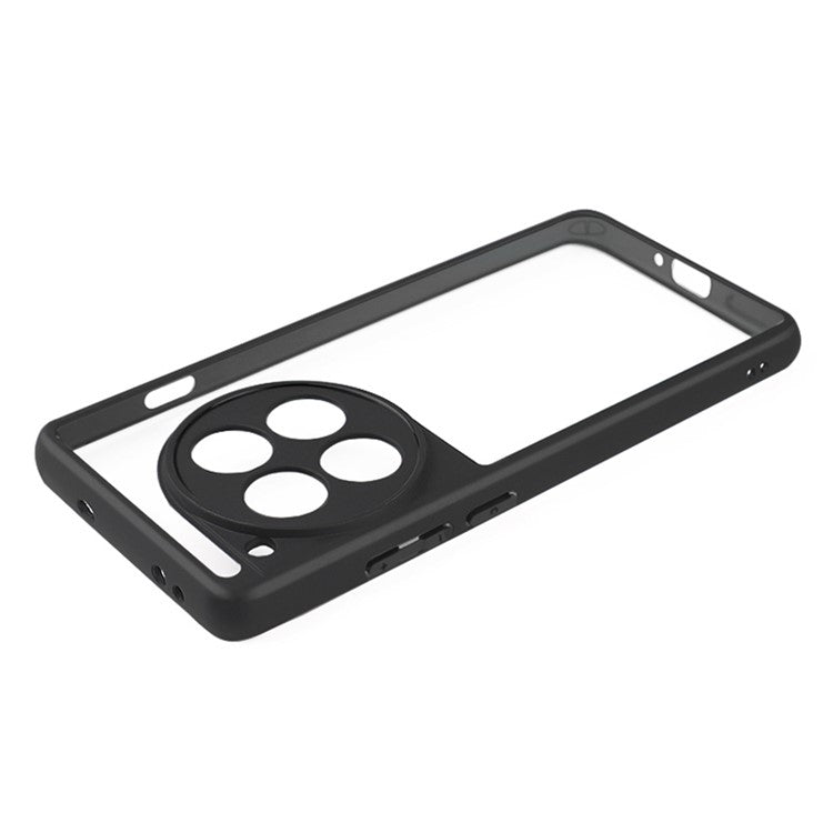 For OnePlus 12 5G Clear Case TPU Frame PC Back Mobile Phone Cover