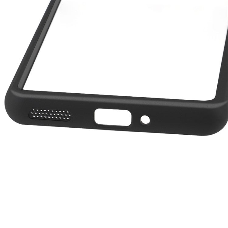 For OnePlus 12 5G Clear Case TPU Frame PC Back Mobile Phone Cover