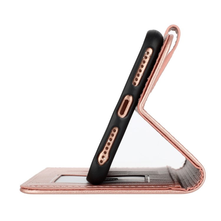 YX0050 For OnePlus 12 5G Cell Phone Case Leather Imprint Sunflower Pattern Foldable Stand Cover - Pink