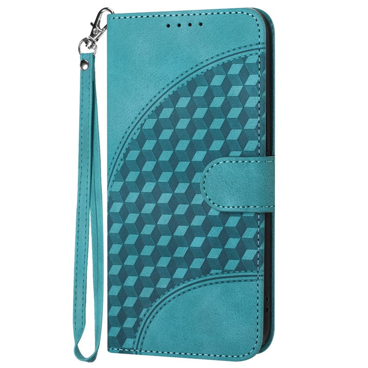 YX0060 For Oppo A57 (2022) 5G / A57 4G / A77 5G Phone Case Wallet Leather Phone Cover - Baby Blue