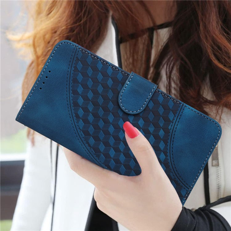 YX0060 For Oppo A57 (2022) 5G / A57 4G / A77 5G Phone Case Wallet Leather Phone Cover - Sapphire