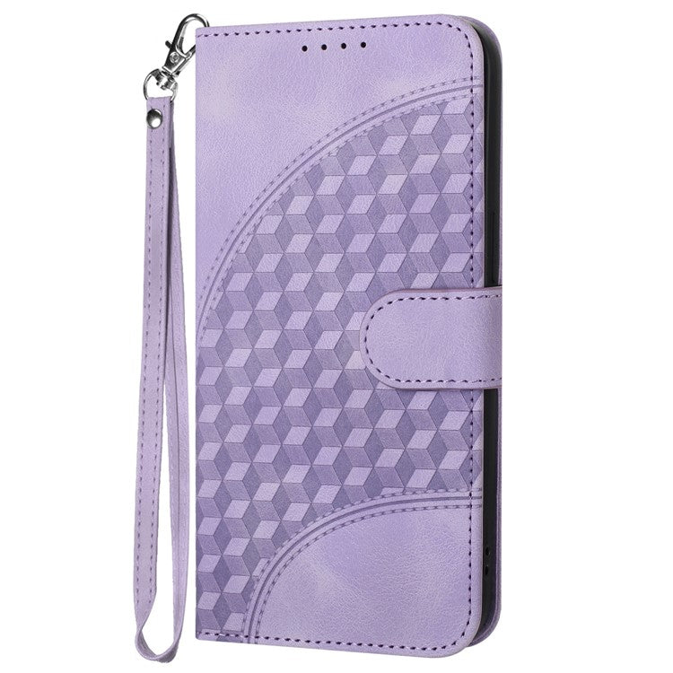 YX0060 For Oppo A57 (2022) 5G / A57 4G / A77 5G Phone Case Wallet Leather Phone Cover - Purple