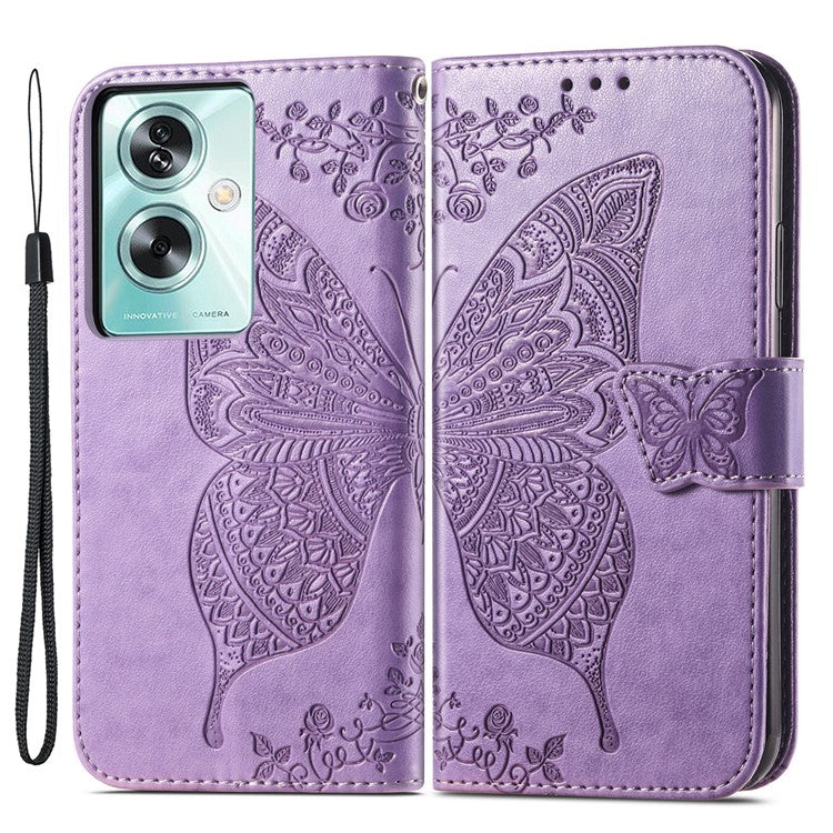 Phone Stand Case for Oppo A79 5G / A2 5G PU Leather Phone Cover - Light Purple