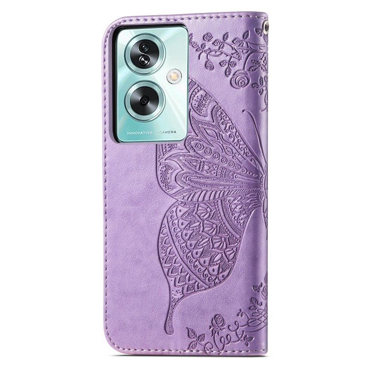 Phone Stand Case for Oppo A79 5G / A2 5G PU Leather Phone Cover - Light Purple