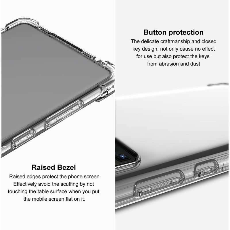 IMAK For Samsung Galaxy S24 Case Slim-Fit TPU Phone Shell Cover - Transparent Black