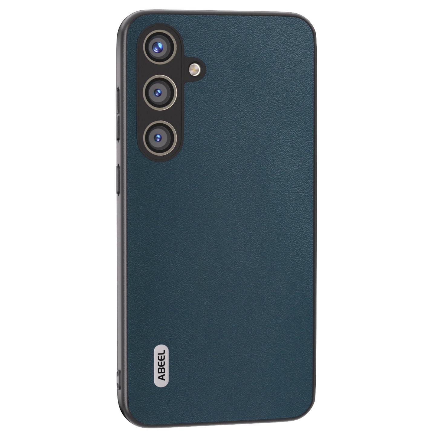 ABEEL For Samsung Galaxy S24 Case Nappa Texture Genuine Cow Leather Phone Cover Non-Slip - Green