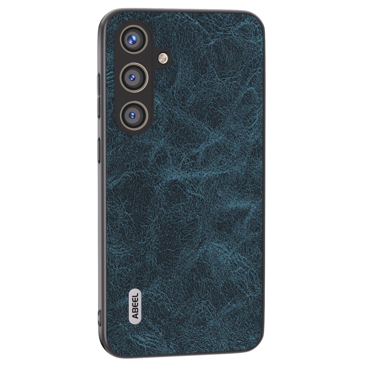 ABEEL For Samsung Galaxy S24 Litchi Texture Phone Case PU Leather+PC+TPU Anti-Scratch Cover - Blue