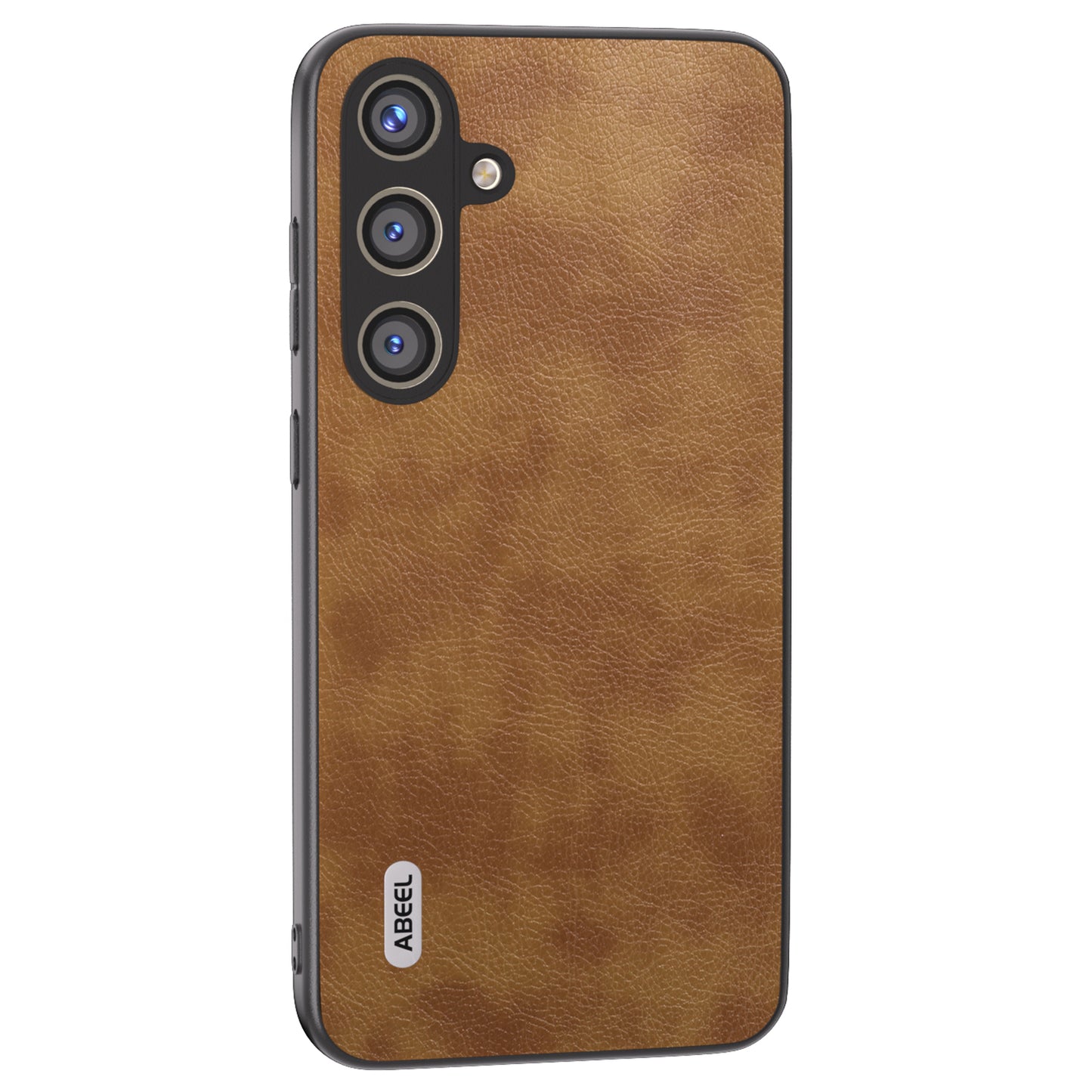 ABEEL For Samsung Galaxy S24 Retro Litchi Texture Cover PU Leather Camera Protection Phone Case - Brown