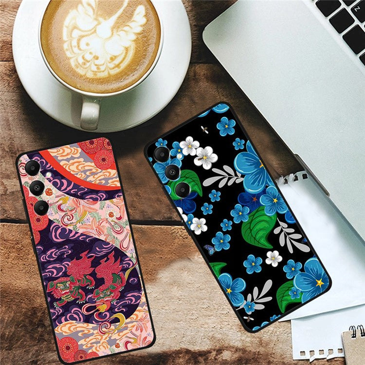 For Samsung Galaxy A05s 4G Soft TPU Case Phone Protective Cover Pattern Printing - Sketch Girl