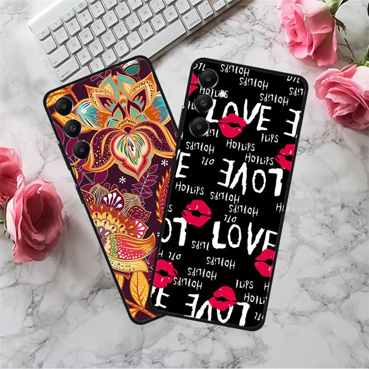 For Samsung Galaxy A05s 4G Soft TPU Case Phone Protective Cover Pattern Printing - Sketch Girl