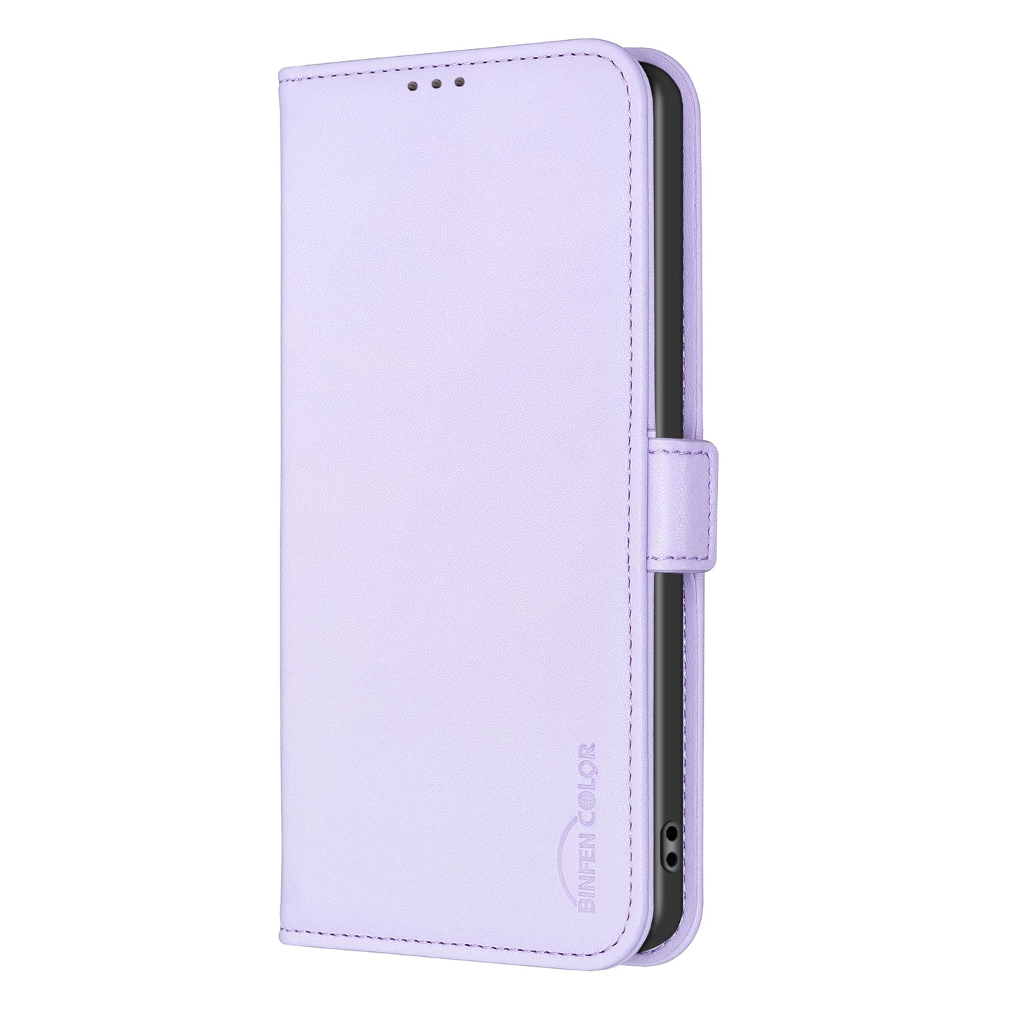BINFEN COLOR BF31 For Samsung Galaxy S24+ Case PU Leather+TPU Stand Cover with Magnetic Clasp - Purple