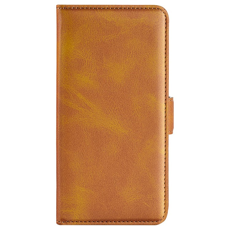 For Samsung Galaxy A35 5G PU Leather Wallet Case Flip Phone Cover with 3 Card Holder - Yellow