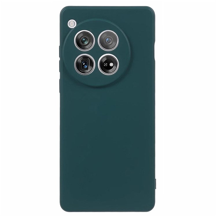 For OnePlus 12 5G Case Anti-Scratch Soft Fiber Lining TPU Phone Cover - Army Green