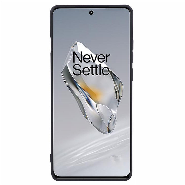 For OnePlus 12 5G Case Anti-Scratch Soft Fiber Lining TPU Phone Cover - Black